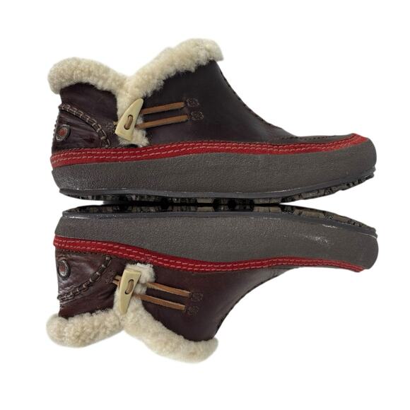 Merrel Tibet Shearling Leather Boots Size 8.5 Thinsulate Fleece - Picture 4 of 11